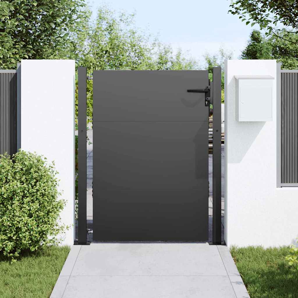 Gartentor 110 X 155 Cm Pulverbeschichteter Stahl
