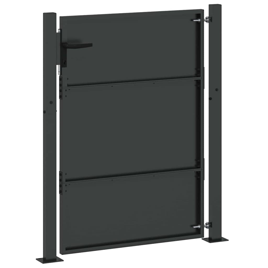 Gartentor 110 X 155 Cm Pulverbeschichteter Stahl