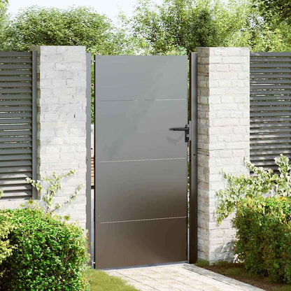 Gartentor 105 X 205 Cm Pulverbeschichteter Stahl