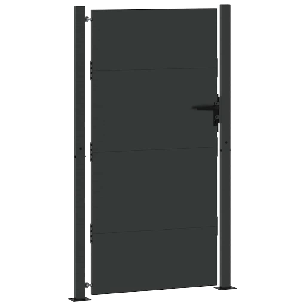 Gartentor 105 X 205 Cm Pulverbeschichteter Stahl