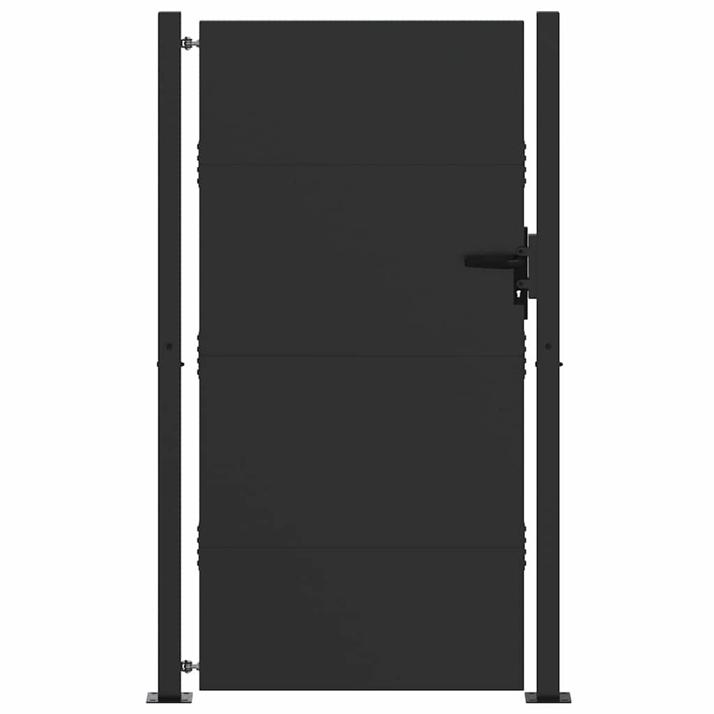 Gartentor 105 X 205 Cm Pulverbeschichteter Stahl