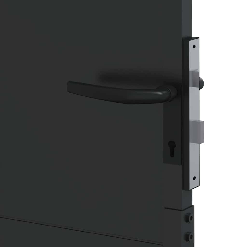 Gartentor 110 X 180 Cm Pulverbeschichteter Stahl