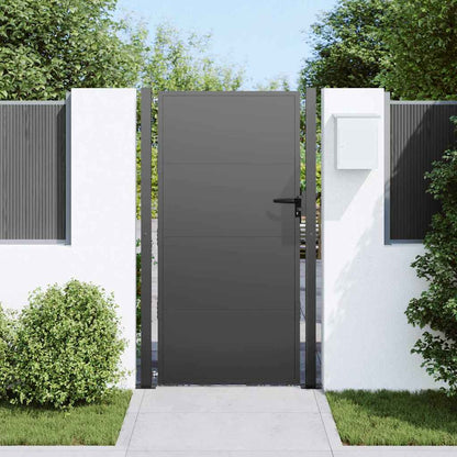 Gartentor 110 X 180 Cm Pulverbeschichteter Stahl
