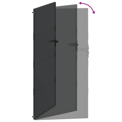 Gartentor 110 X 180 Cm Pulverbeschichteter Stahl