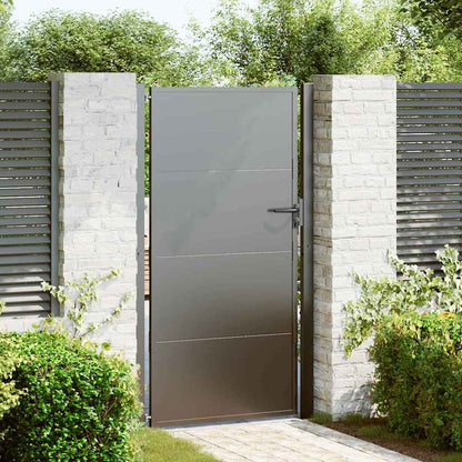 Gartentor 110 X 205 Cm Pulverbeschichteter Stahl