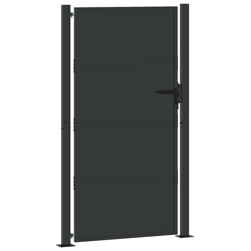 Gartentor 110 X 205 Cm Pulverbeschichteter Stahl