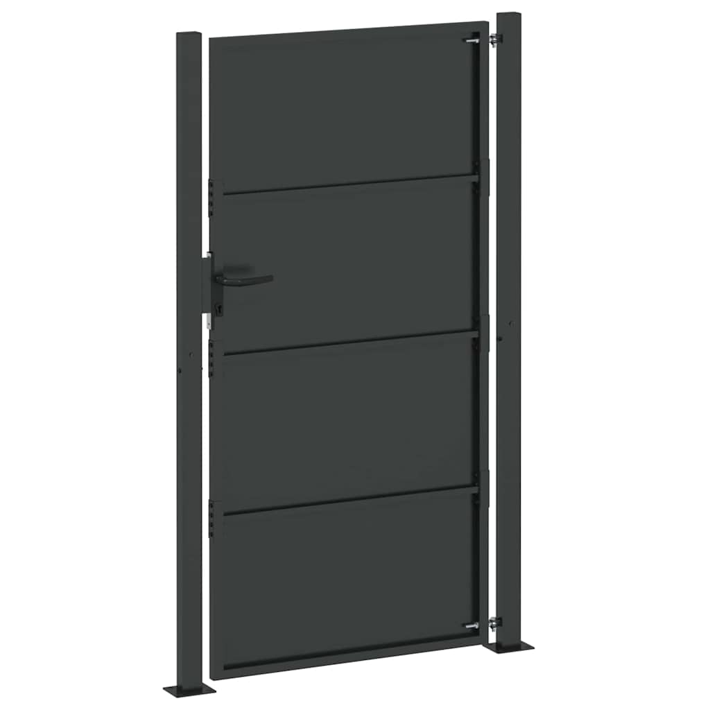 Gartentor 110 X 205 Cm Pulverbeschichteter Stahl