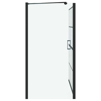 Bad-Duschschirm Schwarz Und Transparent 116 X 68 X 128 Cm