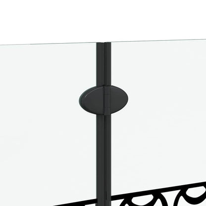 Duschabtrennung Schwarz Und Transparent 130 X 130 Cm
