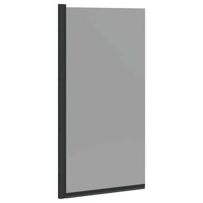 Bad-Duschschirm Schwarz 68 X 130 Cm Gehärtetes Glas