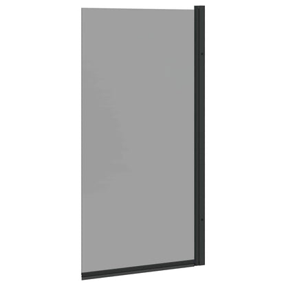 Bad-Duschschirm Schwarz 68 X 130 Cm Gehärtetes Glas