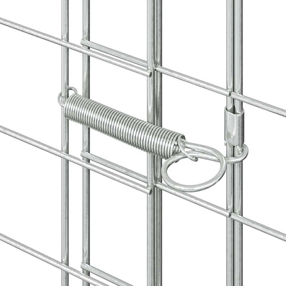 Hühnerkäfig 2 Pcs Silber 600 X 100 X 210 Cm Verzinkter Stahl