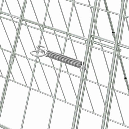 Hühnerkäfig Silber 110 X 55 X 55 Cm Verzinkter Stahl