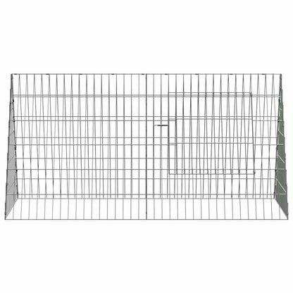 Hühnerkäfig Silber 110 X 55 X 55 Cm Verzinkter Stahl