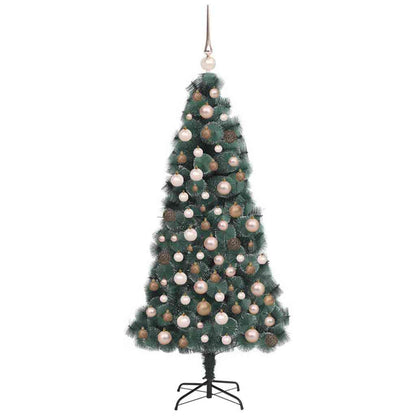 Künstlicher Beleuchteter Weihnachtsbaum Mit Kugel-Set