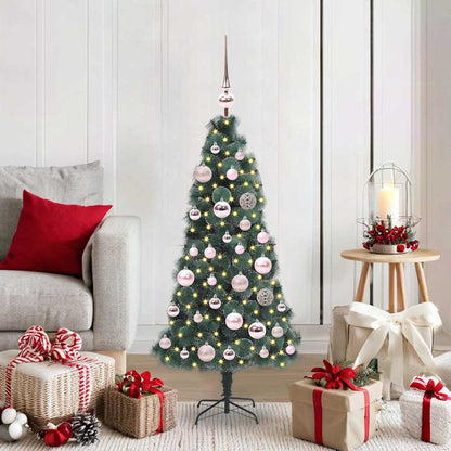 Künstlicher Beleuchteter Weihnachtsbaum Mit Kugel-Set