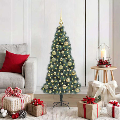 Künstlicher Beleuchteter Weihnachtsbaum Mit Kugel-Set