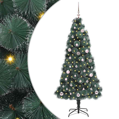 Künstlicher Beleuchteter Weihnachtsbaum Mit Kugel-Set