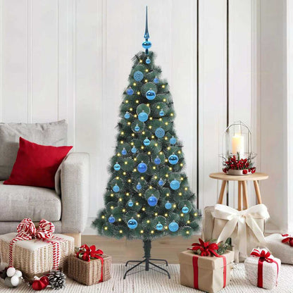 Künstlicher Beleuchteter Weihnachtsbaum Mit Kugel-Set