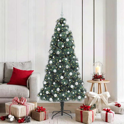 Künstlicher Beleuchteter Weihnachtsbaum Mit Kugel-Set