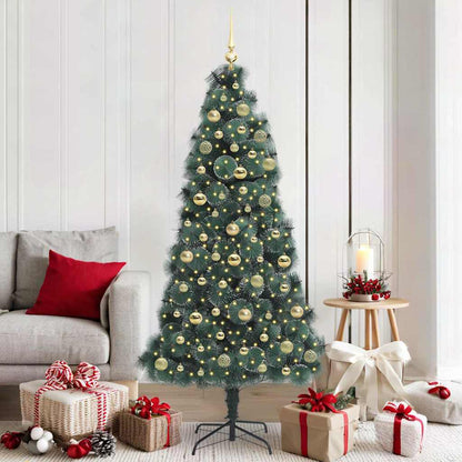 Künstlicher Beleuchteter Weihnachtsbaum Mit Kugel-Set