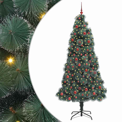 Künstlicher Beleuchteter Weihnachtsbaum Mit Kugel-Set