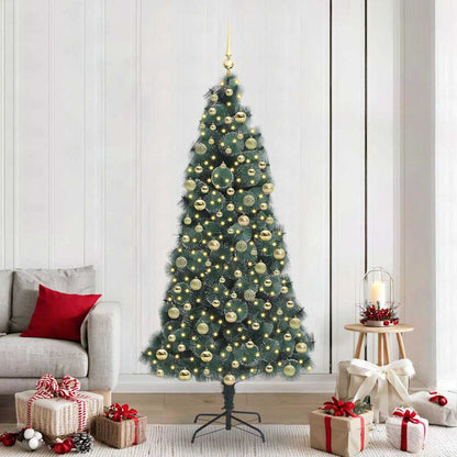 Künstlicher Beleuchteter Weihnachtsbaum Mit Kugel-Set