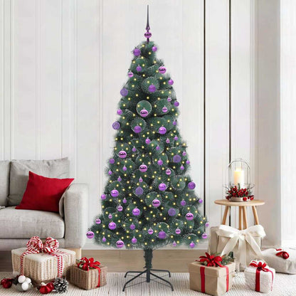 Künstlicher Beleuchteter Weihnachtsbaum Mit Kugel-Set