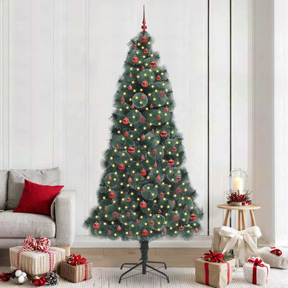 Künstlicher Beleuchteter Weihnachtsbaum Mit Kugel-Set