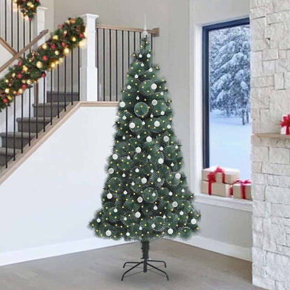 Künstlicher Beleuchteter Weihnachtsbaum Mit Kugel-Set