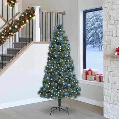Künstlicher Beleuchteter Weihnachtsbaum Mit Kugel-Set