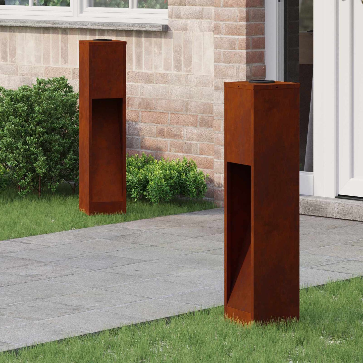 Solar Led Wegeleuchte 2 Pcs Bronze