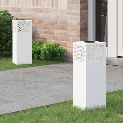 Solar Led Weg Licht 2 Pcs Silber