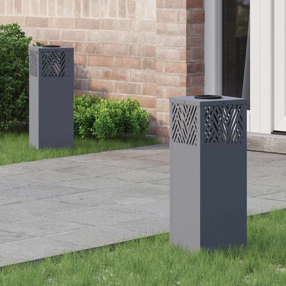 Solar Led Weg Licht 2 Pcs Silber
