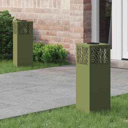 Solar Led Weg Licht 2 Pcs Silber