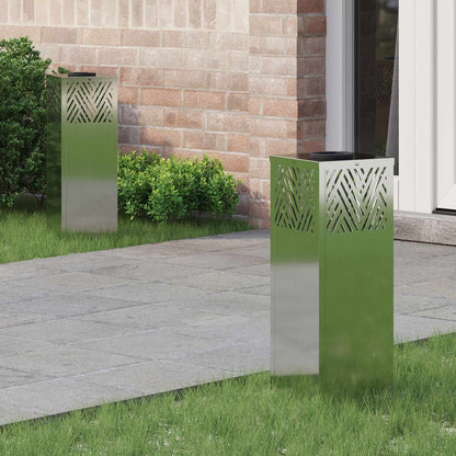 Solar Led Weg Licht 2 Pcs Silber