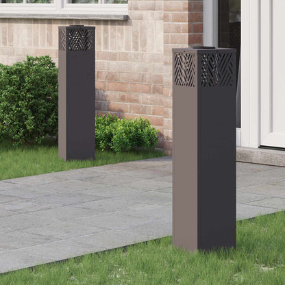 Solar Led Weg Licht 2 Pcs Silber