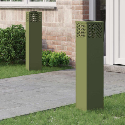 Solar Led Weg Licht 2 Pcs Silber