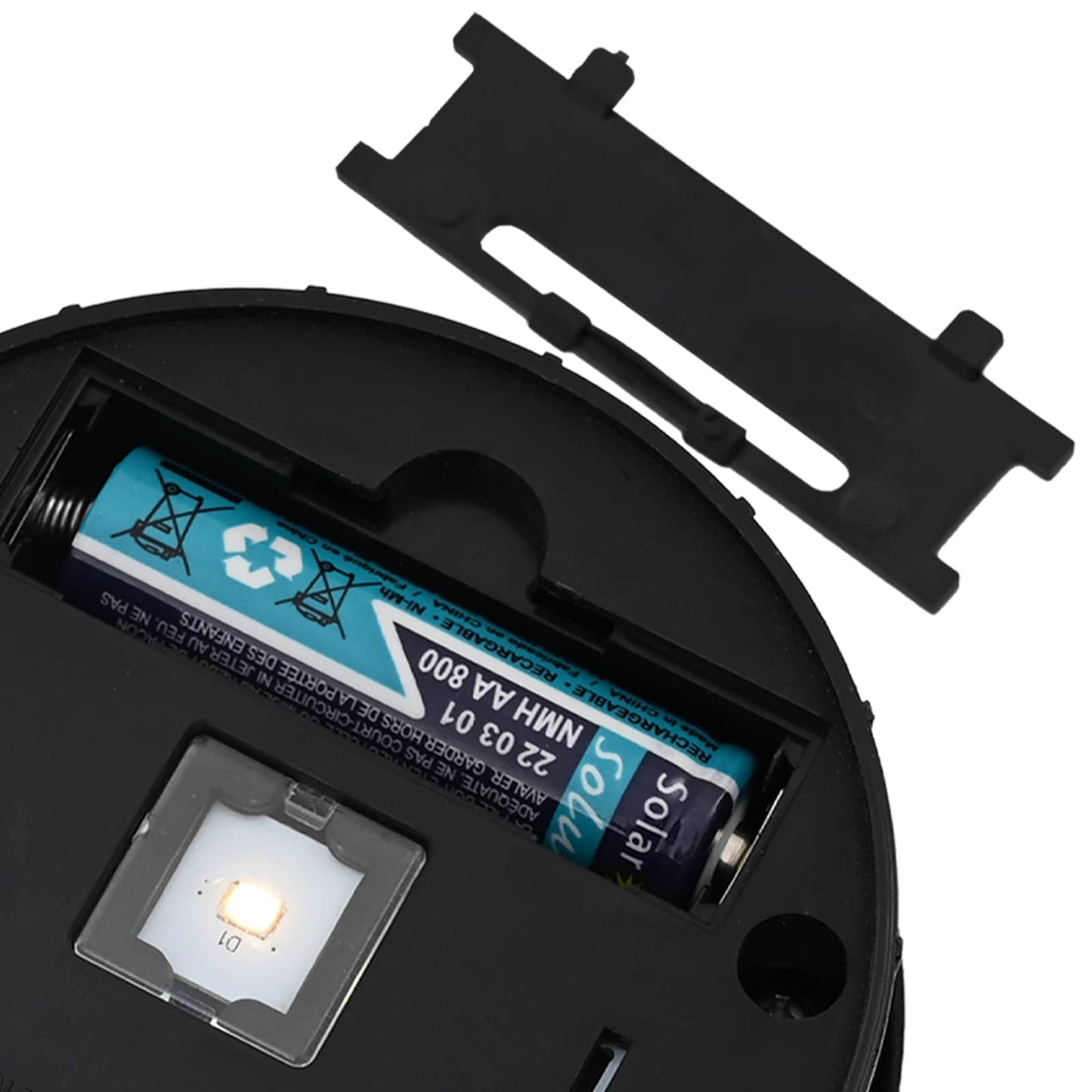 Solar Led Weg Licht 2 Pcs Silber