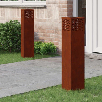 Solar Led Weg Licht 2 Pcs Silber