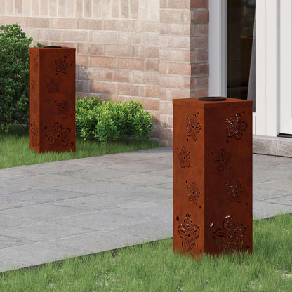 Solar Led Weg Licht 2 Pcs Silber Galvanisiertes Stahl
