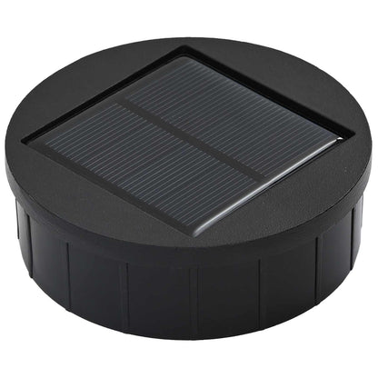 Solar Led Weg Licht 2 Pcs Silber Galvanisiertes Stahl