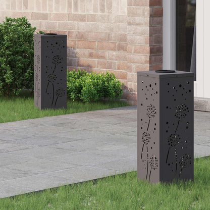 Solar Led Weg Licht 2 Pcs Silber Galvanisiertes Stahl