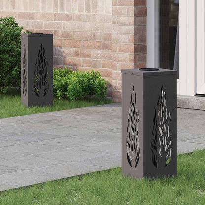 Solar Led Weg Licht 2 Pcs Silber Galvanisiertes Stahl