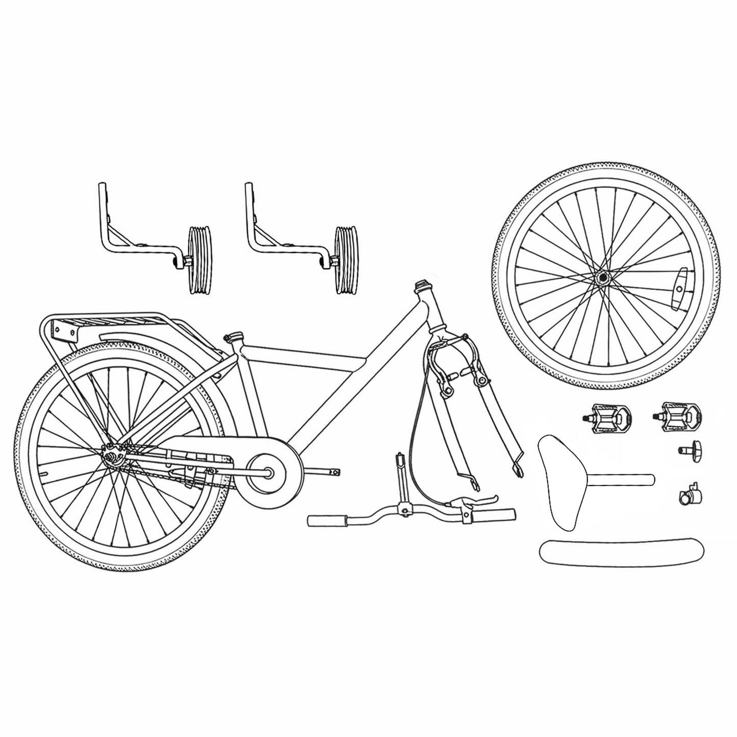 Kinderfahrrad Für 3-5 Jahre Alt