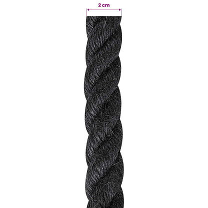 Juteseil 20 100% Tossa Jute Schwarz
