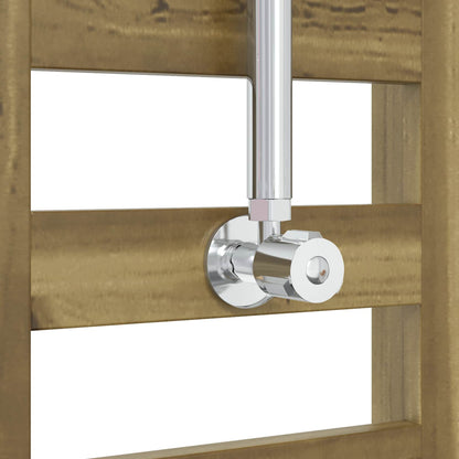 Outdoor-Dusche 223 Cm Imprägniertes Kiefernholz Und Edelstahl
