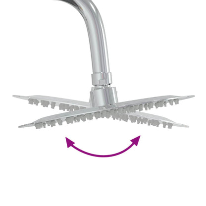 Outdoor-Dusche 223 Cm Imprägniertes Kiefernholz Und Edelstahl