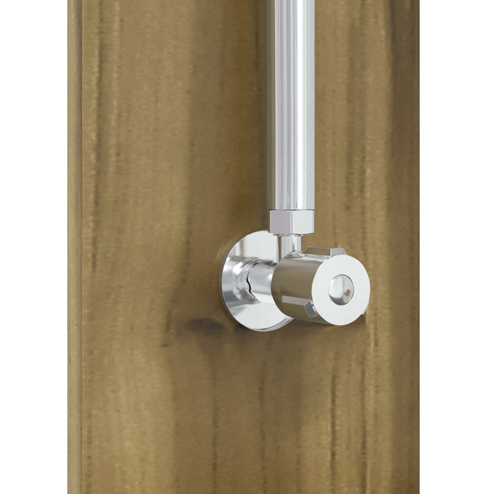 Outdoor-Dusche 206 Cm Imprägniertes Kiefernholz Und Edelstahl