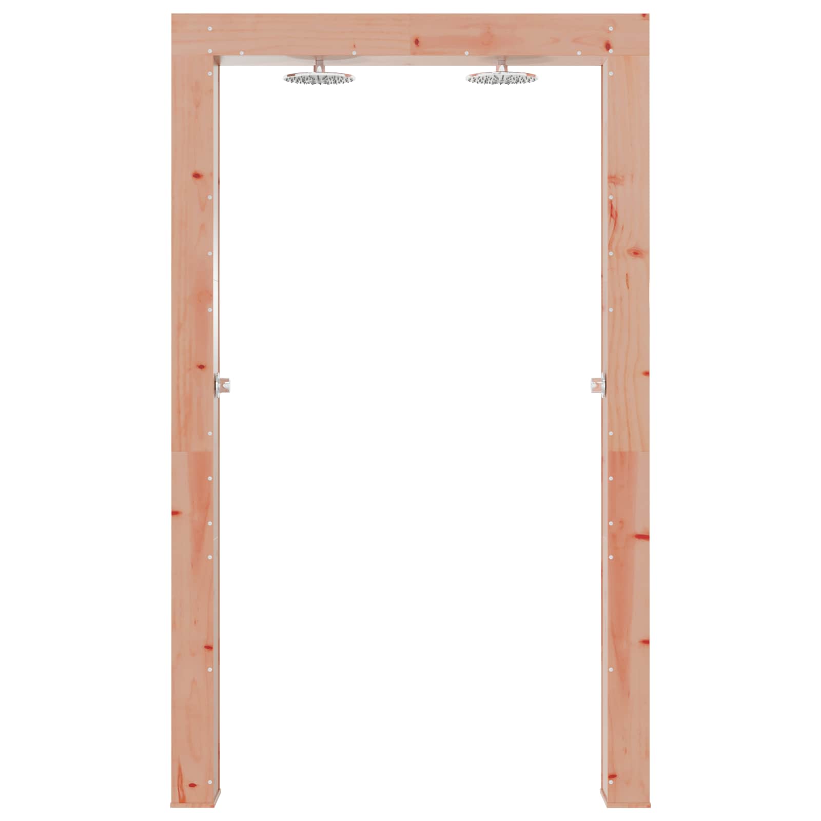Outdoor-Dusche 226 Cm Massives Douglasholz Und Edelstahl Natur